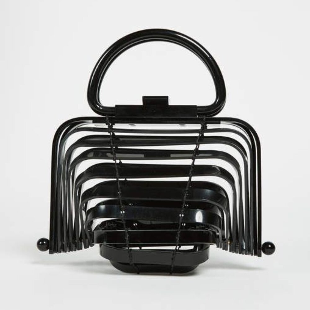 Cult Gaia Acrylic Lilleth Clutch - Black
